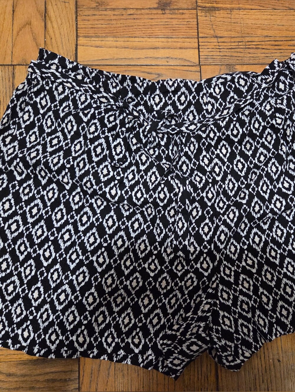 Falls Creek Black and White Patterned Skirt